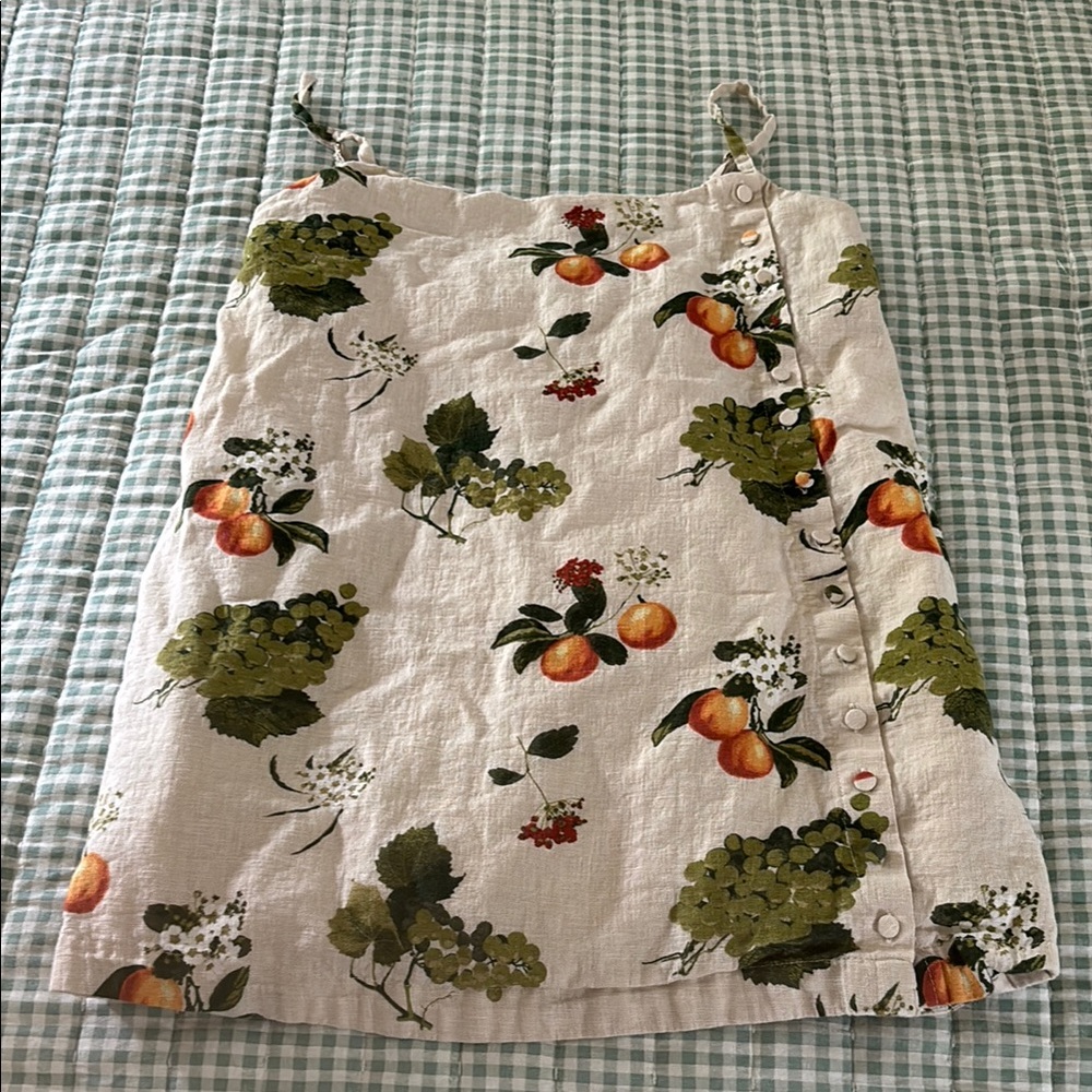 🍬🍬SALE SALE SALE 🍬🍬Abercrombie & Fitch Floral Print Dress - Cream, Green, Orange